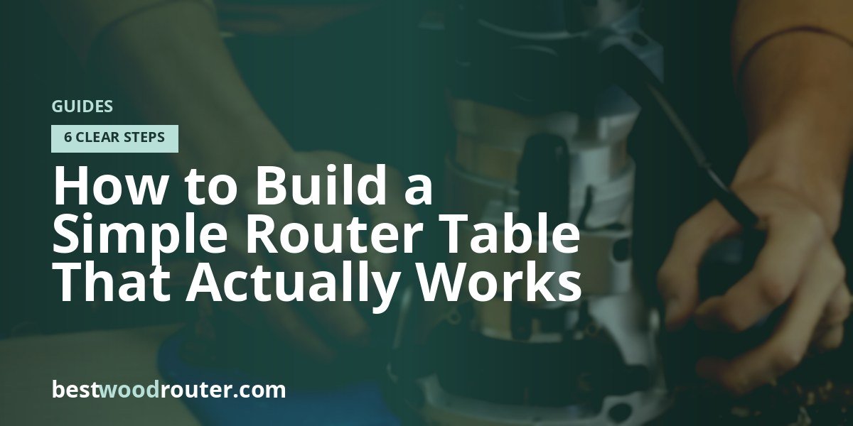 How to Build a Simple Router Table That Actually Works