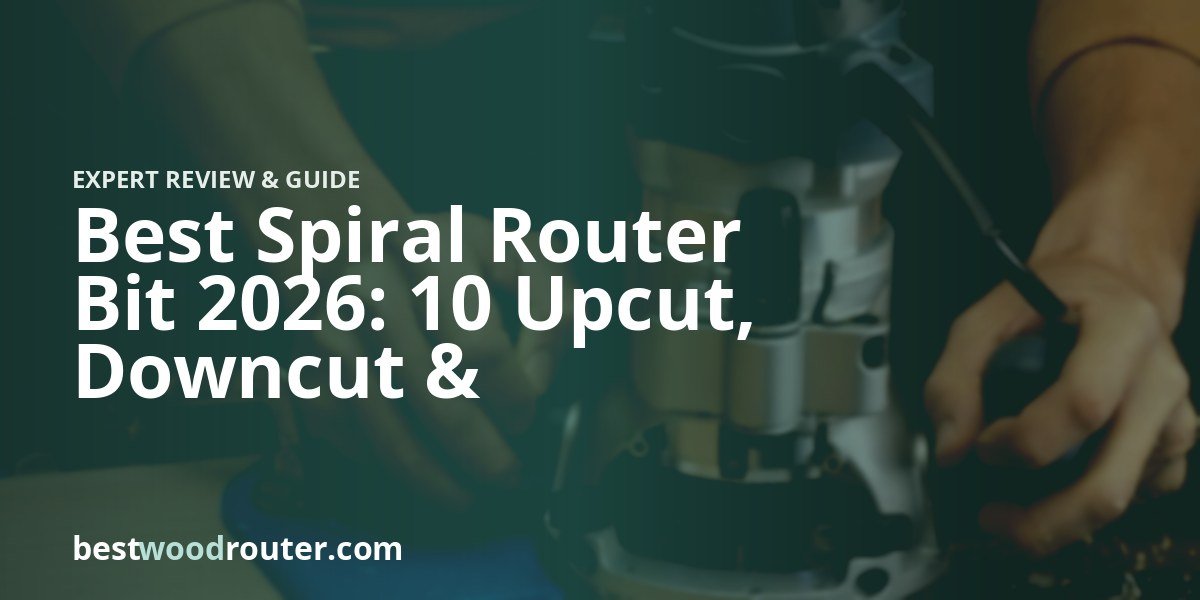 Best Spiral Router Bit 2026: 10 Upcut, Downcut & Compression