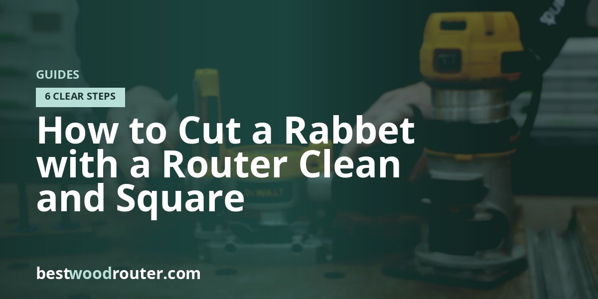 How to Cut a Rabbet with a Router Clean and Square