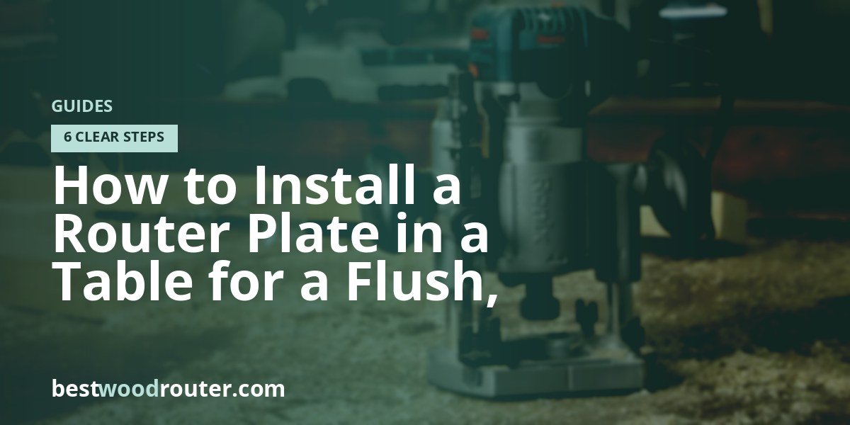 How to Install a Router Plate in a Table for a Flush, Flat Top