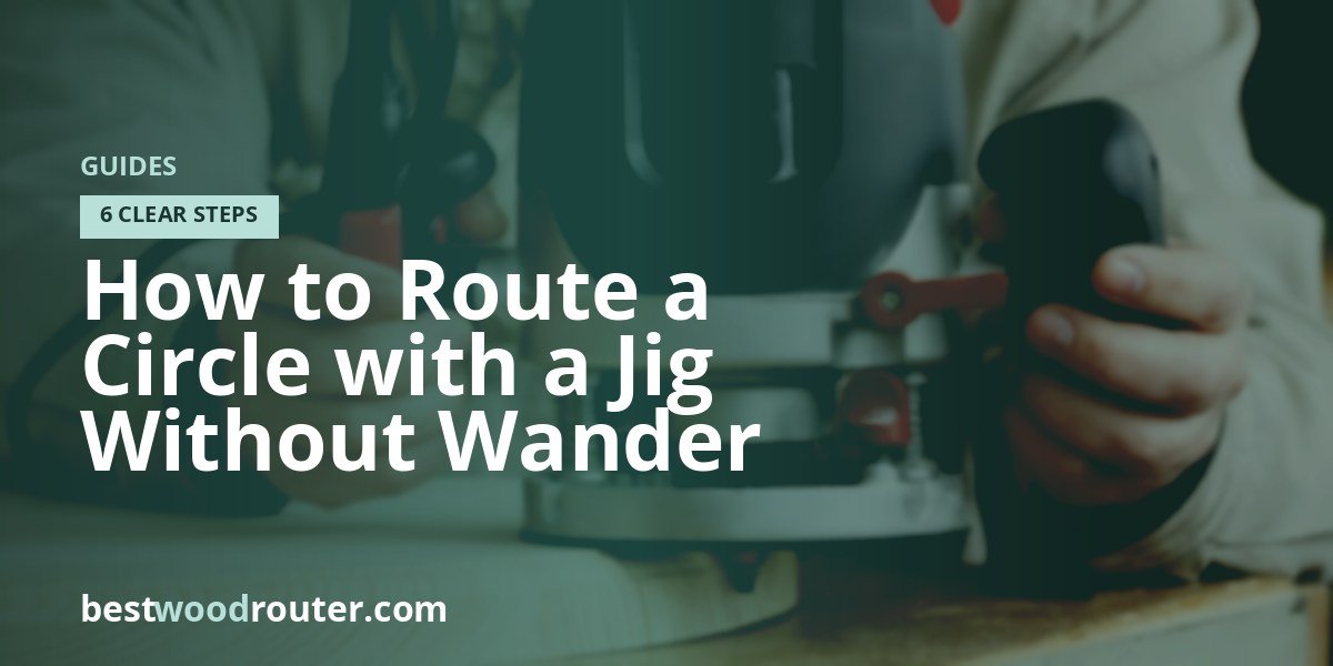 How to Route a Circle with a Jig Without Wander