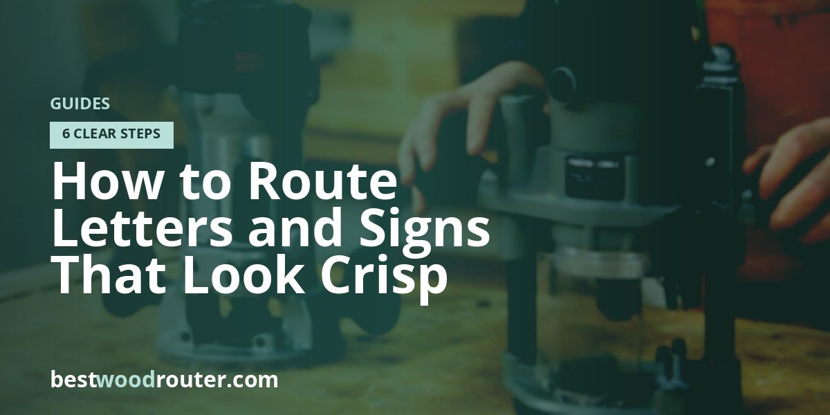 How to Route Letters and Signs That Look Crisp