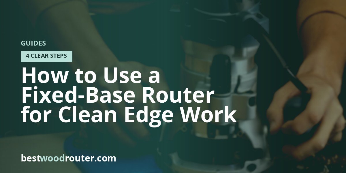 How to Use a Fixed-Base Router for Clean Edge Work