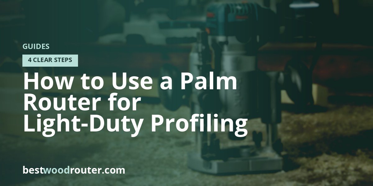 How to Use a Palm Router for Light-Duty Profiling