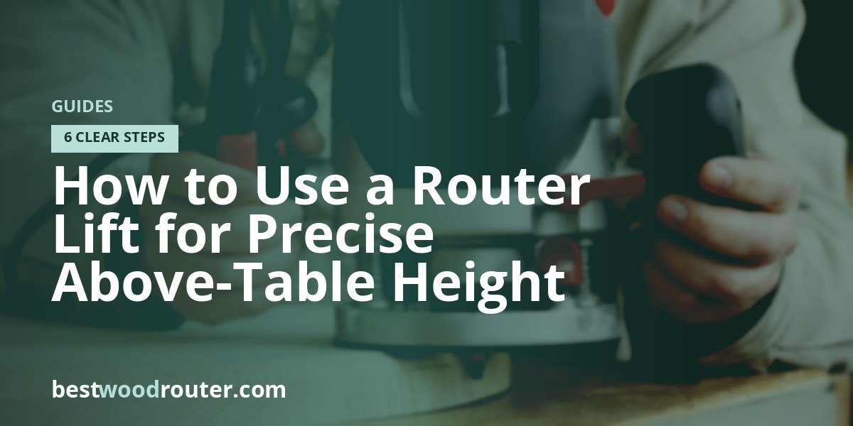 How to Use a Router Lift for Precise Above-Table Height Changes