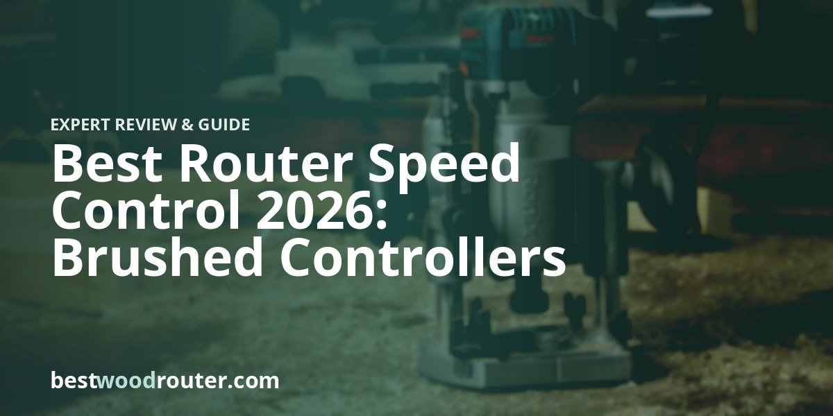 Best Router Speed Control 2026: Brushed Controllers and Built-In EVS