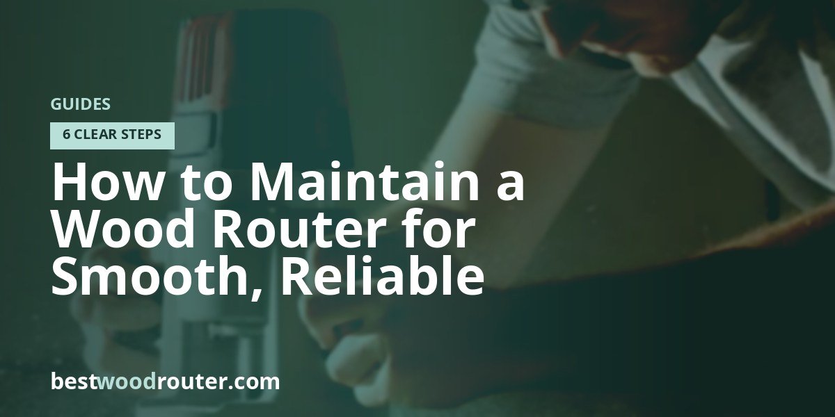 How to Maintain a Wood Router for Smooth, Reliable Cuts